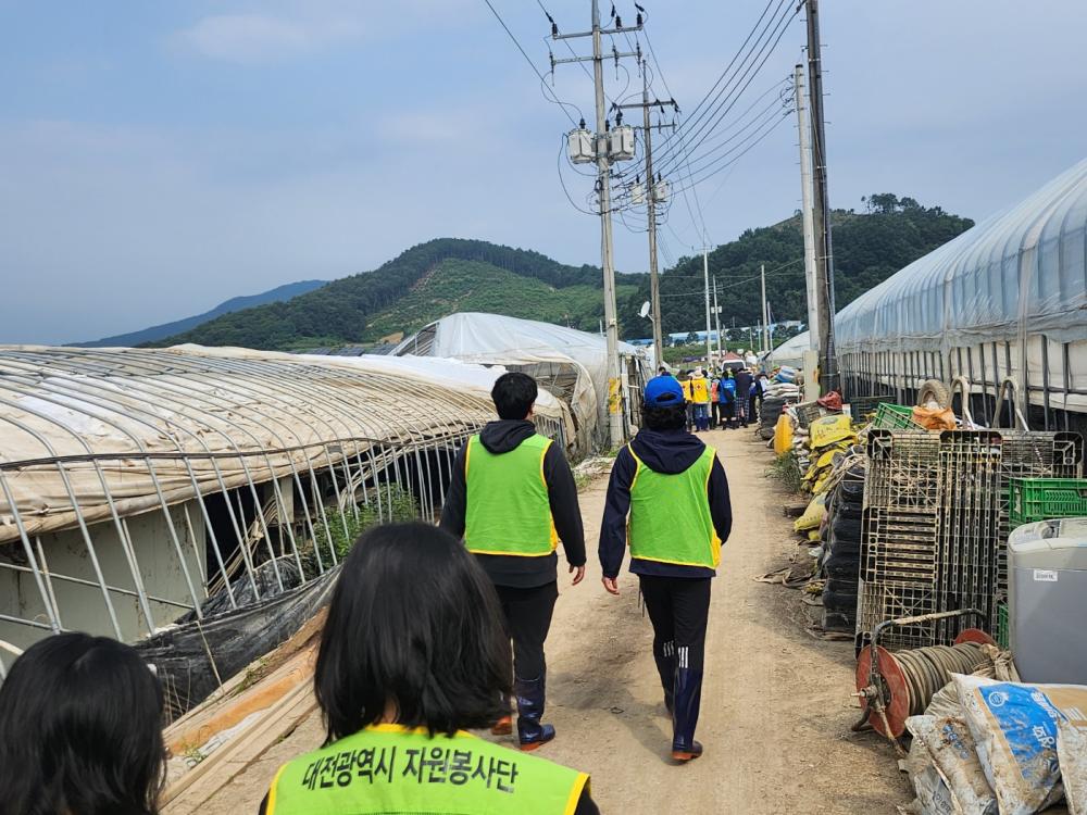 '청양군 수해피해지역 복구자 봉사활동' 사진2